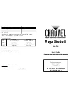 Chauvet CH-750 User Manual preview