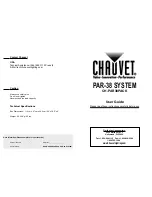 Chauvet CH-PAR38PACK User Manual предпросмотр