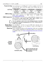 Preview for 3 page of Chauvet COLORADO 1-TRI IP Quick Reference Manual