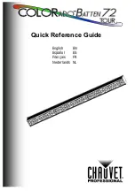 Preview for 1 page of Chauvet COLORado Batten 72 Tour Quick Reference Manual