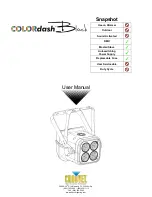 Chauvet Colordash Block User Manual предпросмотр