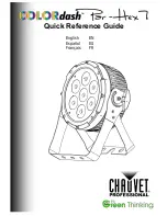 Chauvet COLORdash Par-Hex 7 Quick Reference Manual предпросмотр