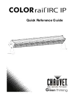 Chauvet COLORrail IRC IP Quick Reference Manual предпросмотр