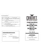 Chauvet DMX-100 User Manual предпросмотр