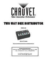 Preview for 1 page of Chauvet DMX-2X User Manual