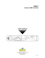 Preview for 1 page of Chauvet DMX-7 User Manual