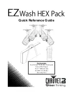 Chauvet EZwash HEX Pack Quick Reference Manual preview