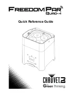 Предварительный просмотр 1 страницы Chauvet Freedom Par Quad-4 Quick Reference Manual