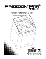 Chauvet Freedom Par Tri-6 QRG Quick Reference Manual preview