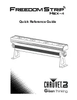 Preview for 1 page of Chauvet Freedom Strip HEX-4 Quick Reference Manual