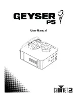 Chauvet geyser P5 User Manual preview