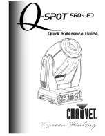 Preview for 1 page of Chauvet Green Thinking Q-Spot 560 LED Quick Reference Manual