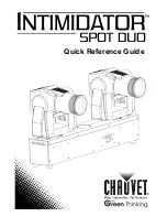 Chauvet Intimidator COLOR LED Quick Reference Manual предпросмотр