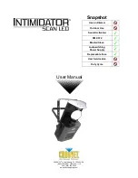 Chauvet Intimidator SCAN LED User Manual предпросмотр