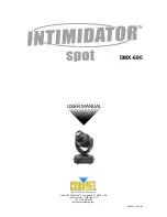 Chauvet Intimidator Spot DMX-680 User Manual preview