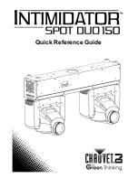 Chauvet Intimidator Spot Duo 150 Quick Reference Manual предпросмотр