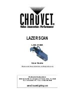 Предварительный просмотр 1 страницы Chauvet LAZER SCAN LGG-3100X User Manual