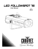 Предварительный просмотр 1 страницы Chauvet LED Followspot 75 User Manual