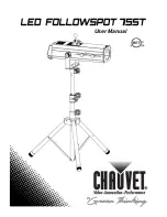 Chauvet Led FollowSpot 75ST User Manual предпросмотр