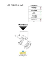 Chauvet LED PAR 38-18UVB User Manual preview