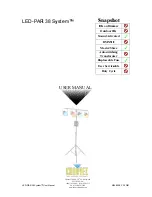 Chauvet LED-PAR 38 System User Manual предпросмотр