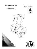 Предварительный просмотр 1 страницы Chauvet LED PAR 56-24UVB User Manual