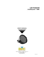 Chauvet LED-PAR200B User Manual предпросмотр