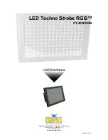 Chauvet LED Techno Strobe RGB User Manual preview