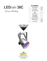 Предварительный просмотр 1 страницы Chauvet LEDrain 38C User Manual