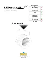 Chauvet LEDsplash 86B User Manual предпросмотр