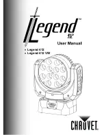 Chauvet Legend 412 User Manual preview