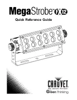 Chauvet MegaStrobe FX 12 Quick Reference Manual предпросмотр