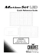 Предварительный просмотр 1 страницы Chauvet MotionSet Quick Reference Manual