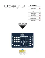 Chauvet Obey 3 User Manual предпросмотр