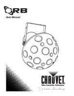 Chauvet ORB User Manual preview