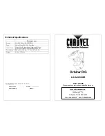 Chauvet Orbiter RG LGG-2050GR User Manual предпросмотр