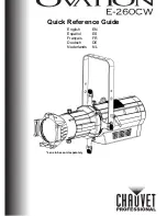 Preview for 1 page of Chauvet OVATION E-260CW Quick Reference Manual