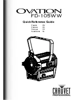 Предварительный просмотр 1 страницы Chauvet Ovation FD-105WW Quick Reference Manual