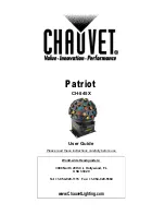 Предварительный просмотр 1 страницы Chauvet Patriot CH-545X User Manual