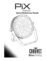 Chauvet PiX PAR 24 Quick Reference Manual preview