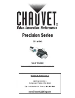 Предварительный просмотр 1 страницы Chauvet Precision ZX-30RG User Manual