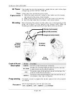 Предварительный просмотр 4 страницы Chauvet Q-3eam 260-LED Quick Reference Manual