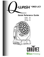 Preview for 1 page of Chauvet Q-Wash 436Z-LED Quick Reference Manual