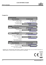 Предварительный просмотр 12 страницы Chauvet RB-X200CM Quick Reference Manual