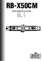 Chauvet RB-X50CM Quick Reference Manual предпросмотр