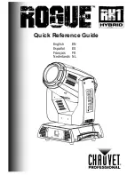 Предварительный просмотр 1 страницы Chauvet ROGUE RH1 Hybrid Quick Reference Manual