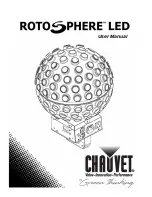 Chauvet RotoSphere LED User Manual предпросмотр