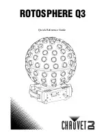 Preview for 1 page of Chauvet Rotosphere Q3 Quick Reference Manual