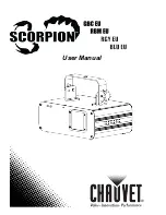 Preview for 1 page of Chauvet Scorpion Dual User Manual