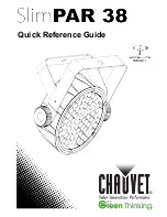 Chauvet SlimPAR 38 Quick Reference Manual предпросмотр